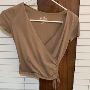 Soft brown/tan top from hollister